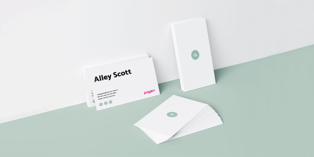 Fold Business Cards from Special Material